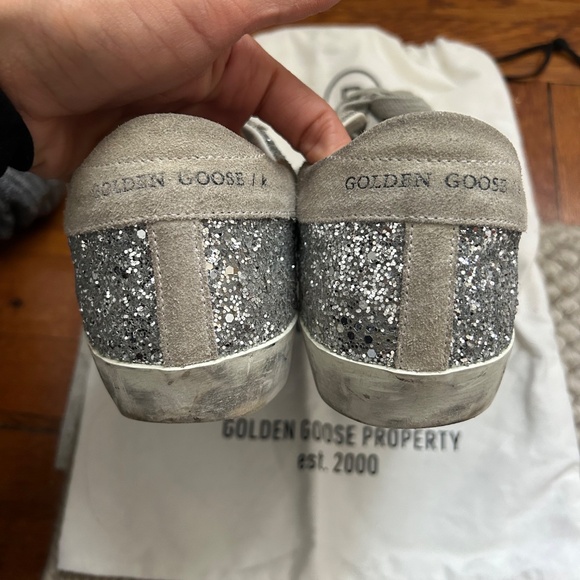 Golden Goose silver glitter sneakers - Picture 5 of 6